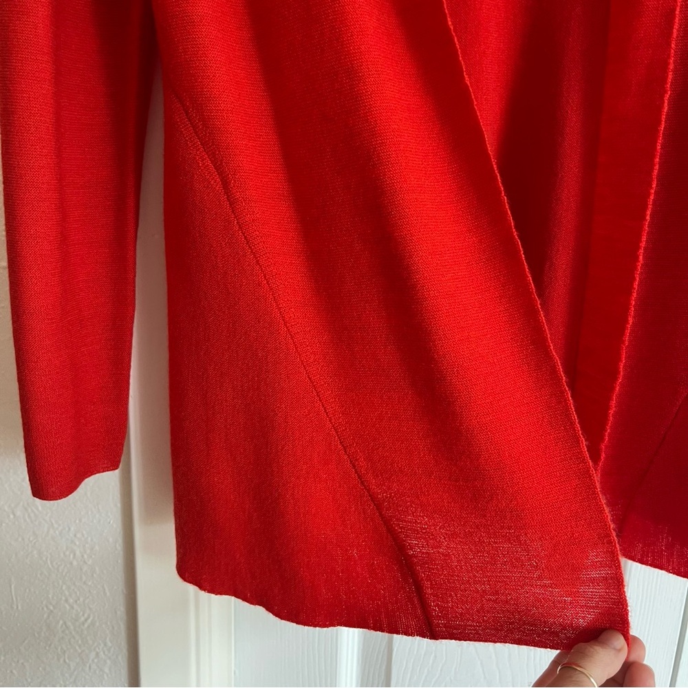 EILEEN FISHER | Petite Res Merino Wool Drape Cardigan Sweater - Picture 7 of 11
